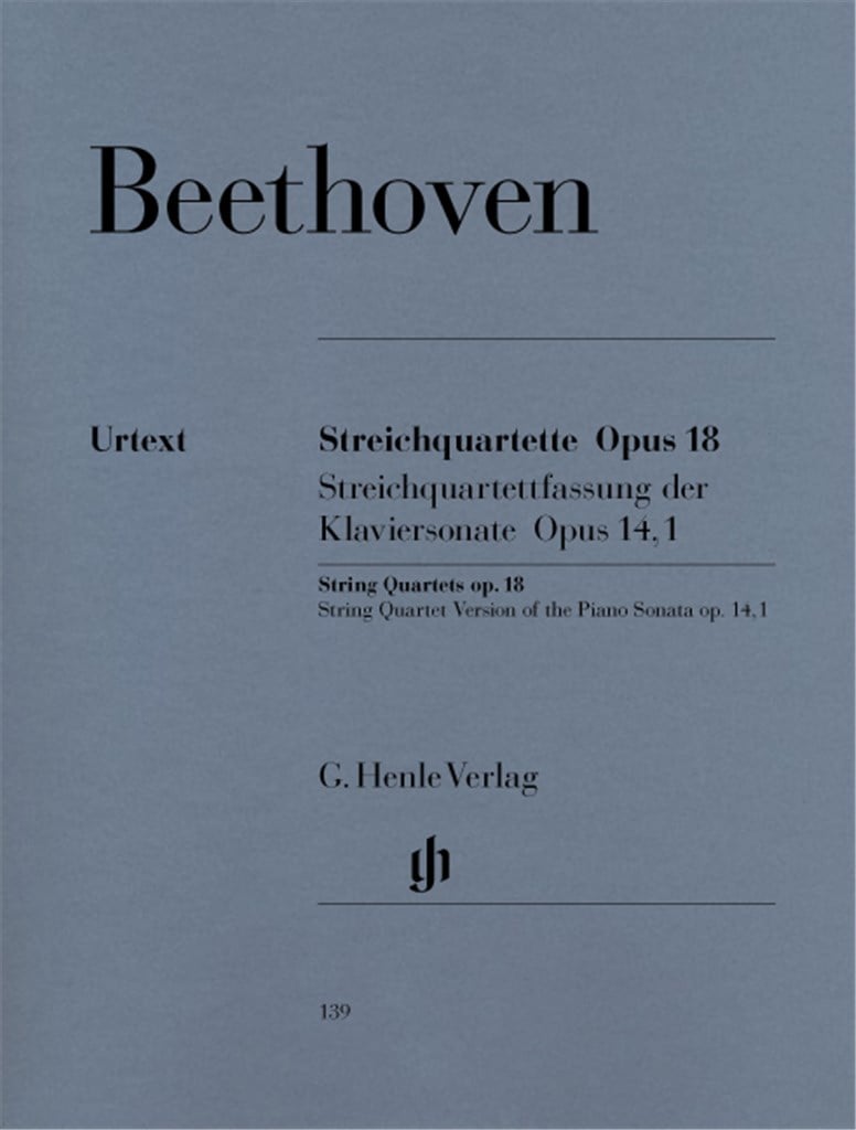 Streichquartette Opus 18 (1-6) und Op. 14 Nr. 1